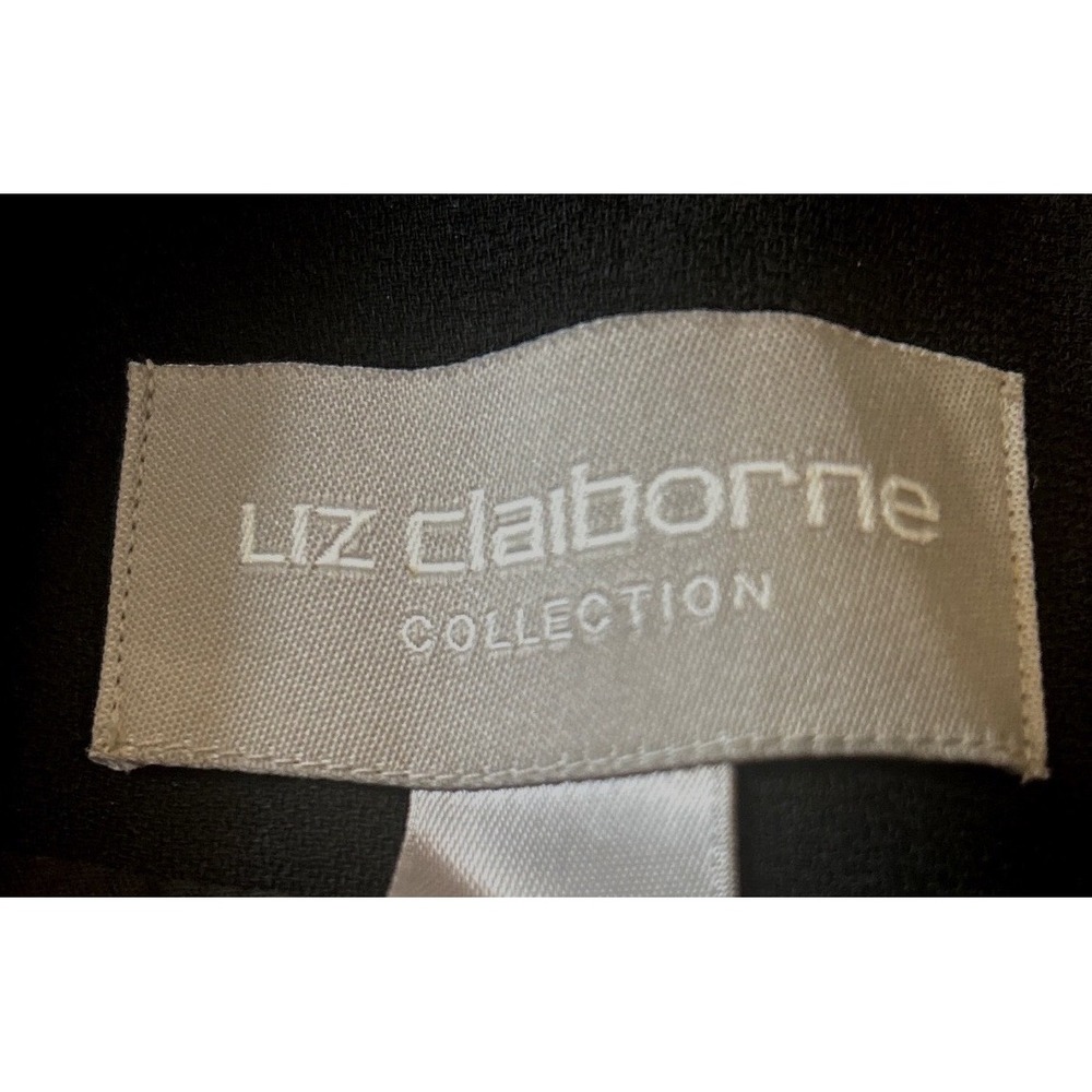 Liz Claiborne Collection Black Double Breasted Blazer Women Size 12 lightweight - Picture 7 of 14